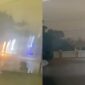 Warga Pontianak sambut hujan yang akhirnya turun di tengah upaya pemadaman karhutla. (Threads/romero.ahd - rzkyyptri)